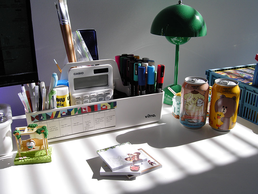 Sunlight on my desk this week